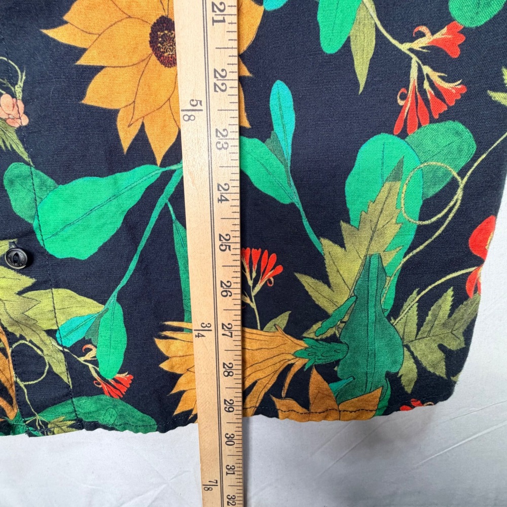 Roark Artifacts‎ Of Adventure Men's Large Floral Button Up Shirt Short Sleeve - Picture 6 of 6